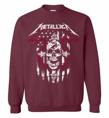 Metallica Snake Skull Arizona Coyotes Logo Crewneck Sweatshirt - zezetee Metallica Snake Skull Arizona Coyotes Logo Crewneck Sweatshirt - zezetee