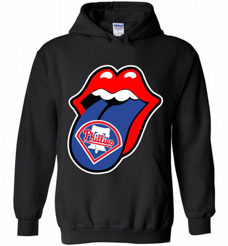 Philadelphia Phillies x The Rolling Stones Logo Hoodie - zezetee Philadelphia Phillies x The Rolling Stones Logo Hoodie - zezetee