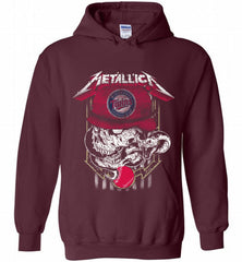 Metallica Skull Minnesota Twins Logo Hoodie - zezetee Metallica Skull Minnesota Twins Logo Hoodie - zezetee