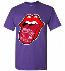 St Louis Eagles  x The Rolling Stones Logo Shirt - zezetee St Louis Eagles  x The Rolling Stones Logo Shirt - zezetee