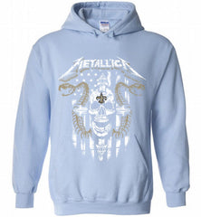 Metallica Snake Skull New Orleans Saints Logo Hoodie - zezetee Metallica Snake Skull New Orleans Saints Logo Hoodie - zezetee