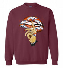 NFL Broncos Lip Shut The Fuck Up Crewneck Sweatshirt - zezetee NFL Broncos Lip Shut The Fuck Up Crewneck Sweatshirt - zezetee