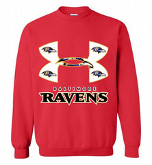 Under Armour Baltimore Ravens Crewneck Sweatshirt - zezetee Under Armour Baltimore Ravens Crewneck Sweatshirt - zezetee