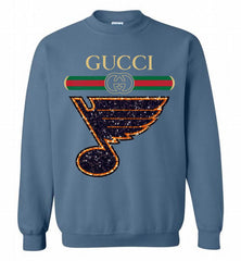 Gucci St Louis Blues Logo Crewneck Sweatshirt - zezetee Gucci St Louis Blues Logo Crewneck Sweatshirt - zezetee