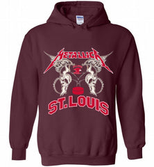Metallica St Louis Eagles Logo Hoodie - zezetee Metallica St Louis Eagles Logo Hoodie - zezetee