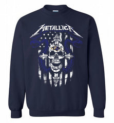 Metallica Snake Skull Baltimore Ravens Logo Crewneck Sweatshirt - zezetee Metallica Snake Skull Baltimore Ravens Logo Crewneck Sweatshirt - zezetee