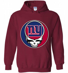 New York Giants Grateful Dead Logo Band Hoodie - zezetee New York Giants Grateful Dead Logo Band Hoodie - zezetee