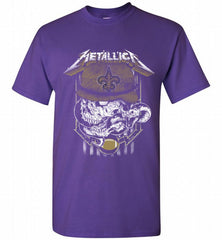 Metallica Skull Snake New Orleans Saints Shirt - zezetee Metallica Skull Snake New Orleans Saints Shirt - zezetee