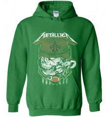 Metallica Skull Snake New Orleans Saints Hoodie - zezetee Metallica Skull Snake New Orleans Saints Hoodie - zezetee