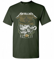 Metallica Skull Snake New Orleans Saints Shirt - zezetee Metallica Skull Snake New Orleans Saints Shirt - zezetee