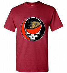 NHL TEAM ANAHEIM DUCKS X GRATEFUL DEAD LOGO BAND Shirt - zezetee NHL TEAM ANAHEIM DUCKS X GRATEFUL DEAD LOGO BAND Shirt - zezetee