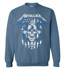 Metallica Snake Skull Dallas Mavericks Logo Crewneck Sweatshirt - zezetee Metallica Snake Skull Dallas Mavericks Logo Crewneck Sweatshirt - zezetee