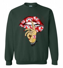 MLB Boston Red Sox Lip Shut The Fuck Up Crewneck Sweatshirt - zezetee MLB Boston Red Sox Lip Shut The Fuck Up Crewneck Sweatshirt - zezetee