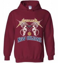 Metallica New Orleans Pelicans Logo Hoodie - zezetee Metallica New Orleans Pelicans Logo Hoodie - zezetee