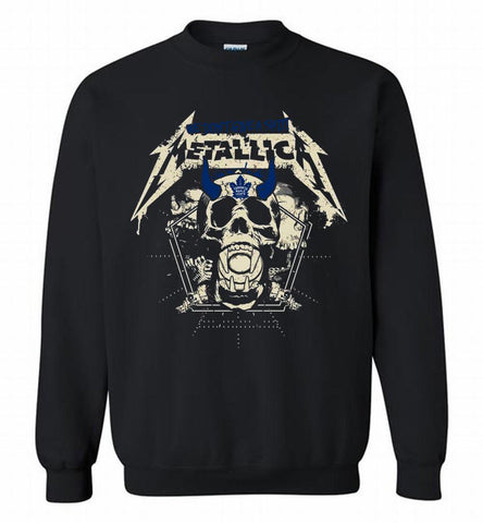 Metallica We Don't Give A Shit Toronto Maple Leafs Crewneck Sweatshirt - zezetee Metallica We Don't Give A Shit Toronto Maple Leafs Crewneck Sweatshirt - zezetee