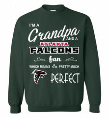 I'M A Grandpa And A Atlanta Falcons Pretty Much Perfect Crewneck Sweatshirt - zezetee I'M A Grandpa And A Atlanta Falcons Pretty Much Perfect Crewneck Sweatshirt - zezetee