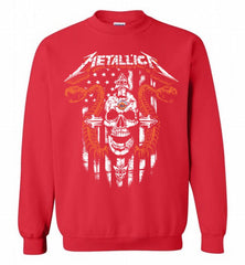 Metallica New York Mets Logo Crewneck Sweatshirt - zezetee Metallica New York Mets Logo Crewneck Sweatshirt - zezetee