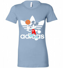 ADIDAS BASKETBALL MICKEY MOUSE DISNEY SPORTS Bella Ladies Tee - zezetee ADIDAS BASKETBALL MICKEY MOUSE DISNEY SPORTS Bella Ladies Tee - zezetee