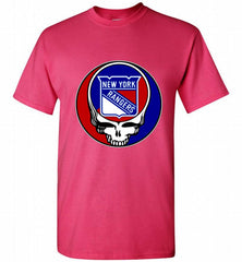 NHL TEAM NEW YORK RANGERS X GRATEFUL DEAD LOGO BAND Shirt - zezetee NHL TEAM NEW YORK RANGERS X GRATEFUL DEAD LOGO BAND Shirt - zezetee