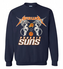 Metallica Phoenix Sun Logo Crewneck Sweatshirt - zezetee Metallica Phoenix Sun Logo Crewneck Sweatshirt - zezetee