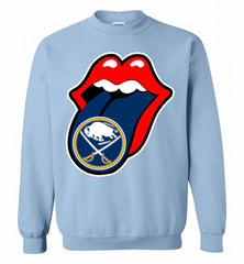 Buffalo Sabres  x The Rolling Stones Logo Crewneck Sweatshirt - zezetee Buffalo Sabres  x The Rolling Stones Logo Crewneck Sweatshirt - zezetee