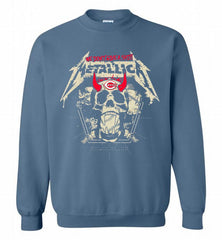 Metallica We Don't Give A Shit Cincinnati Reds Crewneck Sweatshirt - zezetee Metallica We Don't Give A Shit Cincinnati Reds Crewneck Sweatshirt - zezetee