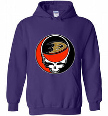 NHL TEAM ANAHEIM DUCKS X GRATEFUL DEAD LOGO BAND Hoodie - zezetee NHL TEAM ANAHEIM DUCKS X GRATEFUL DEAD LOGO BAND Hoodie - zezetee