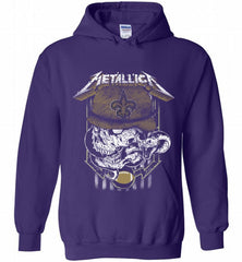 Metallica Skull Snake New Orleans Saints Hoodie - zezetee Metallica Skull Snake New Orleans Saints Hoodie - zezetee