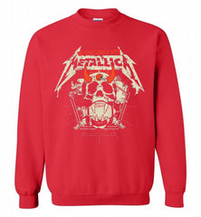 Metallica We Don't Give A Shit Cleveland Browns Crewneck Sweatshirt - zezetee Metallica We Don't Give A Shit Cleveland Browns Crewneck Sweatshirt - zezetee