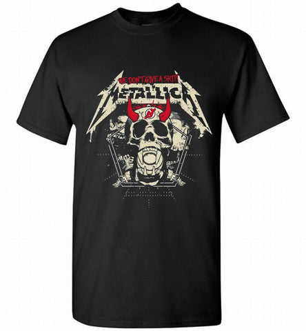 Metallica We Don't Give A Shit New Jersey Devils Shirt - zezetee Metallica We Don't Give A Shit New Jersey Devils Shirt - zezetee