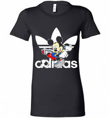 ADIDAS FOOTBALL MICKEY MOUSE DISNEY SPORTS Bella Ladies Tee - zezetee ADIDAS FOOTBALL MICKEY MOUSE DISNEY SPORTS Bella Ladies Tee - zezetee