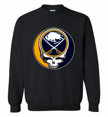 NHL TEAM BUFFALO SABRES X GRATEFUL DEAD LOGO BAND Crewneck Sweatshirt - zezetee NHL TEAM BUFFALO SABRES X GRATEFUL DEAD LOGO BAND Crewneck Sweatshirt - zezetee