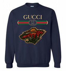 Gucci Minnesota Wild Logo Crewneck Sweatshirt - zezetee Gucci Minnesota Wild Logo Crewneck Sweatshirt - zezetee