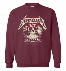 Metallica We Don't Give A Shit Arizona Cardinals Crewneck Sweatshirt - zezetee Metallica We Don't Give A Shit Arizona Cardinals Crewneck Sweatshirt - zezetee