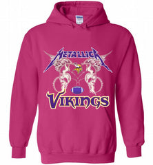 Metallica Minnesota Vikings Logo Hoodie - zezetee Metallica Minnesota Vikings Logo Hoodie - zezetee