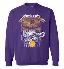 Metallica Skull Snake Phoenix Sun Crewneck Sweatshirt - zezetee Metallica Skull Snake Phoenix Sun Crewneck Sweatshirt - zezetee