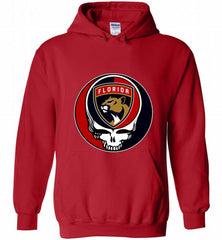 NHL TEAM FLORIDA PANTHERS X GRATEFUL DEAD LOGO BAND Hoodie - zezetee NHL TEAM FLORIDA PANTHERS X GRATEFUL DEAD LOGO BAND Hoodie - zezetee