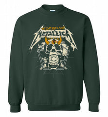 Metallica We Don't Give A Shit Chicago Blackhawks Crewneck Sweatshirt - zezetee Metallica We Don't Give A Shit Chicago Blackhawks Crewneck Sweatshirt - zezetee