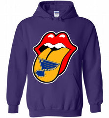 St Louis Blues  x The Rolling Stones Logo Hoodie - zezetee St Louis Blues  x The Rolling Stones Logo Hoodie - zezetee