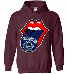 Vancouver Canucks  x The Rolling Stones Logo Hoodie - zezetee Vancouver Canucks  x The Rolling Stones Logo Hoodie - zezetee
