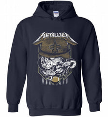 Metallica Skull Snake New Orleans Saints Hoodie - zezetee Metallica Skull Snake New Orleans Saints Hoodie - zezetee