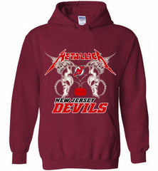 Metallica New Jersey Devils Logo Hoodie - zezetee Metallica New Jersey Devils Logo Hoodie - zezetee