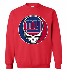 New York Giants Grateful Dead Logo Band Crewneck Sweatshirt - zezetee New York Giants Grateful Dead Logo Band Crewneck Sweatshirt - zezetee