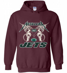 Metallica New York Jets Logo Hoodie - zezetee Metallica New York Jets Logo Hoodie - zezetee