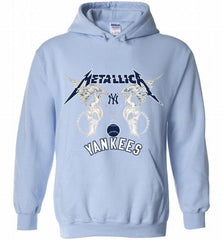 Metallica New York Yankees Logo Hoodie - zezetee Metallica New York Yankees Logo Hoodie - zezetee