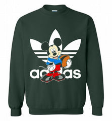ADIDAS RUGBY MICKEY MOUSE DISNEY SPORTS Crewneck Sweatshirt - zezetee ADIDAS RUGBY MICKEY MOUSE DISNEY SPORTS Crewneck Sweatshirt - zezetee