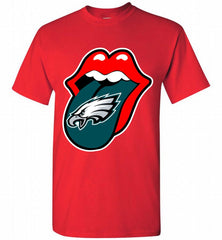 Philadelphia Eagles  x The Rolling Stones Logo Shirt - zezetee Philadelphia Eagles  x The Rolling Stones Logo Shirt - zezetee
