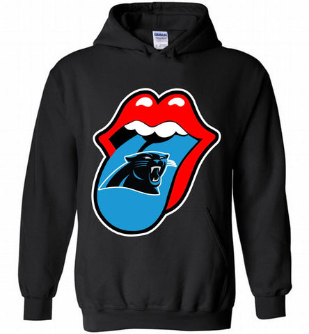 Carolina Panthers x The Rolling Stones Logo Hoodie - zezetee Carolina Panthers x The Rolling Stones Logo Hoodie - zezetee