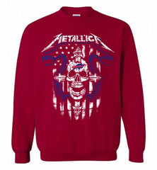 Metallica Snake Skull Buffalo Bills Logo Crewneck Sweatshirt - zezetee Metallica Snake Skull Buffalo Bills Logo Crewneck Sweatshirt - zezetee