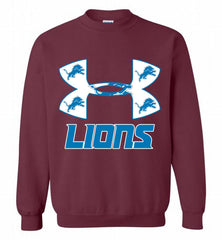 Under Armour Detroit Lions Crewneck Sweatshirt - zezetee Under Armour Detroit Lions Crewneck Sweatshirt - zezetee
